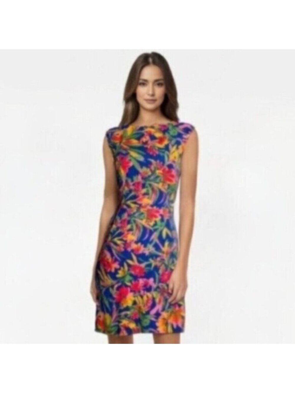 NWOT J. Crew Tropical Floral Sleeveless Sheath Cocktail Dress